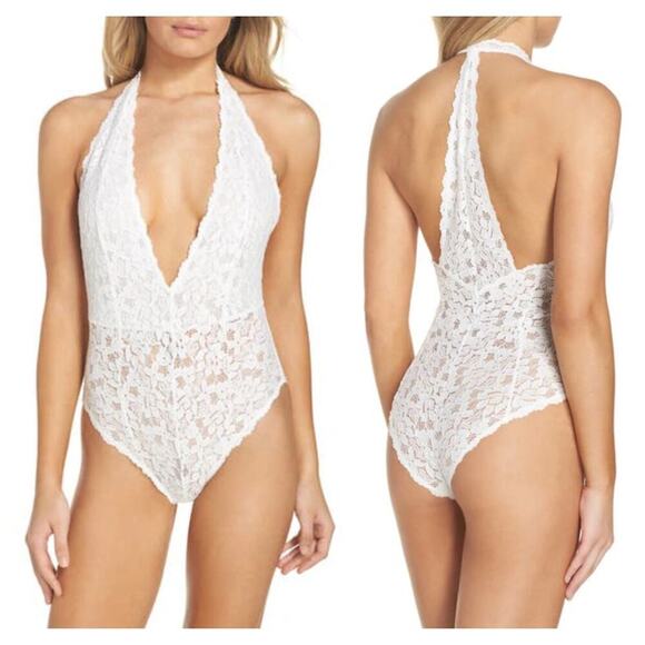 NEW Free People Intimately FP Avery Lace Bodysuit Size Medium - Picture 1 of 7